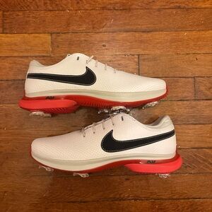 Nike Men's golf victory tour White and Red Golf Shoes size 7.5